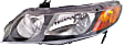 Driver and Passenger Side Headlights, without Bulbs, Halogen, Sedan