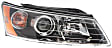 Driver and Passenger Side Halogen Headlight, With bulb(s), OE Replacement