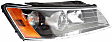 Driver and Passenger Side Halogen Headlight, With bulb(s), OE Replacement
