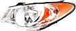 2008 Hyundai Elantra - Driver and Passenger Side Halogen Headlight, With bulb(s), OE Replacement