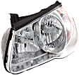2008 Hyundai Elantra - Driver and Passenger Side Halogen Headlight, With bulb(s), OE Replacement