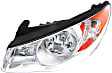 2008 Hyundai Elantra - Driver and Passenger Side Halogen Headlight, With bulb(s), OE Replacement