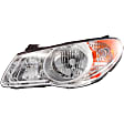 Driver and Passenger Side Halogen Headlight, With bulb(s), OE Replacement, CAPA Certified