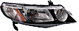 2010 Honda Civic - Driver and Passenger Side Halogen Headlight, Without bulb(s), 4-Door, OE Replacement, Sedan