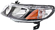 2010 Honda Civic - Driver and Passenger Side Halogen Headlight, Without bulb(s), 4-Door, OE Replacement, Sedan