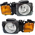 2006-2010 Hummer H3 - Driver and Passenger Side Halogen Headlight, With bulb(s), OE Replacement