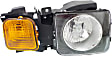 2006-2010 Hummer H3 - Driver and Passenger Side Halogen Headlight, With bulb(s), OE Replacement