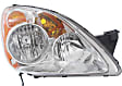 Driver and Passenger Side Halogen Headlight, Without bulb(s), OE Replacement
