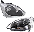Driver and Passenger Side Halogen Headlight, Without bulb(s), OE Replacement
