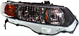 2006-2009 Honda Civic - Driver and Passenger Side Halogen Headlight, Without bulb(s), OE Replacement, Coupe