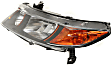 2006-2009 Honda Civic - Driver and Passenger Side Halogen Headlight, Without bulb(s), OE Replacement, Coupe