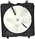 OE Replacement Radiator and A/C Condenser Fan Driver and Passenger Side, 1.8L, 4Cyl, Single fan