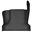SET-H2118361-3 Front and Second Row Weatherbeater Series Molded Floor Liner, Black Made of Thermoplastic