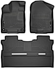 SET-H2118431 Front and Second Row Weatherbeater Series Molded Floor Liner, Black Made of Thermoplastic