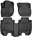 SET-H2118491 Front and Second Row Weatherbeater Series Molded Floor Liner, Black Made of Thermoplastic