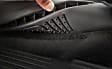 2002 Mitsubishi Diamante - Heavy Duty Series, Front, Second and Third Row, Black, Flat Floor Mat, Sedan, Made of Rubberized Thermoplastic Elastomer