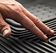 SET-H2153431 Front and Second Row X-act Contour Series Molded Floor Liner, Black Made of Rubberized/Thermoplastic