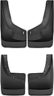 SET-H2156211-C Front and Rear, Driver and Passenger Side Mud Flaps, Black, Plastic, Custom Fit Series