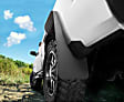 SET-H2156211-C Front and Rear, Driver and Passenger Side Mud Flaps, Black, Plastic, Custom Fit Series