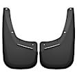 SET-H2156791 Front and Rear, Driver and Passenger Side Mud Flaps, Black, Plastic, Custom Fit Series