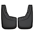 SET-H2156881 Front and Rear, Driver and Passenger Side Mud Flaps, Black, Plastic, Custom Fit Series