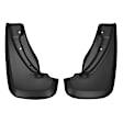 SET-H2158101 Front and Rear, Driver and Passenger Side Mud Flaps, Black, Plastic, Custom Fit Series
