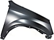 Front, Driver and Passenger Side Fenders, Without turn signal light hole, With antenna hole on passenger side