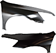 Front, Driver and Passenger Side Fenders, 2-Door, Coupe
