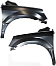 2003-2005 Honda Pilot - Front, Driver and Passenger Side Fenders, With body cladding holes
