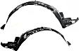 2007 Honda Accord - Front, Driver and Passenger Side Fender Liner, 4-Door, Sedan, Except Hybrid, Mexico or USA Built Vehicle