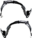 Front, Driver and Passenger Side, Fender Liner, 4-Door, Sedan, Japan Built Vehicle
