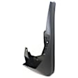 Front and Rear, Driver and Passenger Side Mud Flaps, Black, Plastic