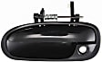 Front, Driver and Passenger Side Smooth Black Exterior Door Handle, With Key Hole