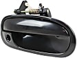 Front, Driver and Passenger Side Smooth Black Exterior Door Handle, With Key Hole