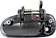 Front, Driver and Passenger Side Smooth Black Exterior Door Handle, With Key Hole