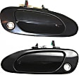 1994 Honda Accord - Front, Driver and Passenger Side Smooth Black Exterior Door Handle, With Key Hole, 2-Door, Coupe