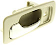 Front and Rear, Driver and Passenger Side Beige bezel with chrome lever Interior Door Handle, Sedan