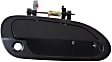 Front And Rear, Passenger Side Smooth Black Exterior Door Handle, Front Passenger Side - With Key Hole; Rear Passenger Side - Without Key Hole, Sedan