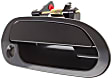 Front, Driver and Passenger Side Smooth Black Exterior Door Handle, With Key Hole, Sedan
