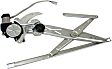 Front, Driver and Passenger Side Power Window Regulator, With Motor