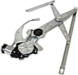 Front, Driver and Passenger Side Power Window Regulator, With Motor