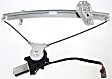 Sedan Front, Driver and Passenger Side Power Window Regulator, With Motor