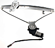 Sedan Front, Driver and Passenger Side Power Window Regulator, With Motor
