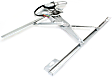 Front and Rear, Driver and Passenger Side Power Window Regulator, With Motor