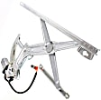 Front, Driver and Passenger Side Power Window Regulator, With Motor