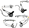 Front and Rear, Driver and Passenger Side Power Window Regulator, With Motor
