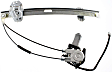 Front and Rear, Driver and Passenger Side Power Window Regulator, With Motor