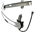 Front and Rear, Driver and Passenger Side Power Window Regulator, With Motor