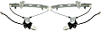 Front, Driver and Passenger Side Window Regulators, Power, With Motor, Sedan