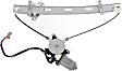 Front, Driver and Passenger Side Window Regulators, Power, With Motor, Sedan